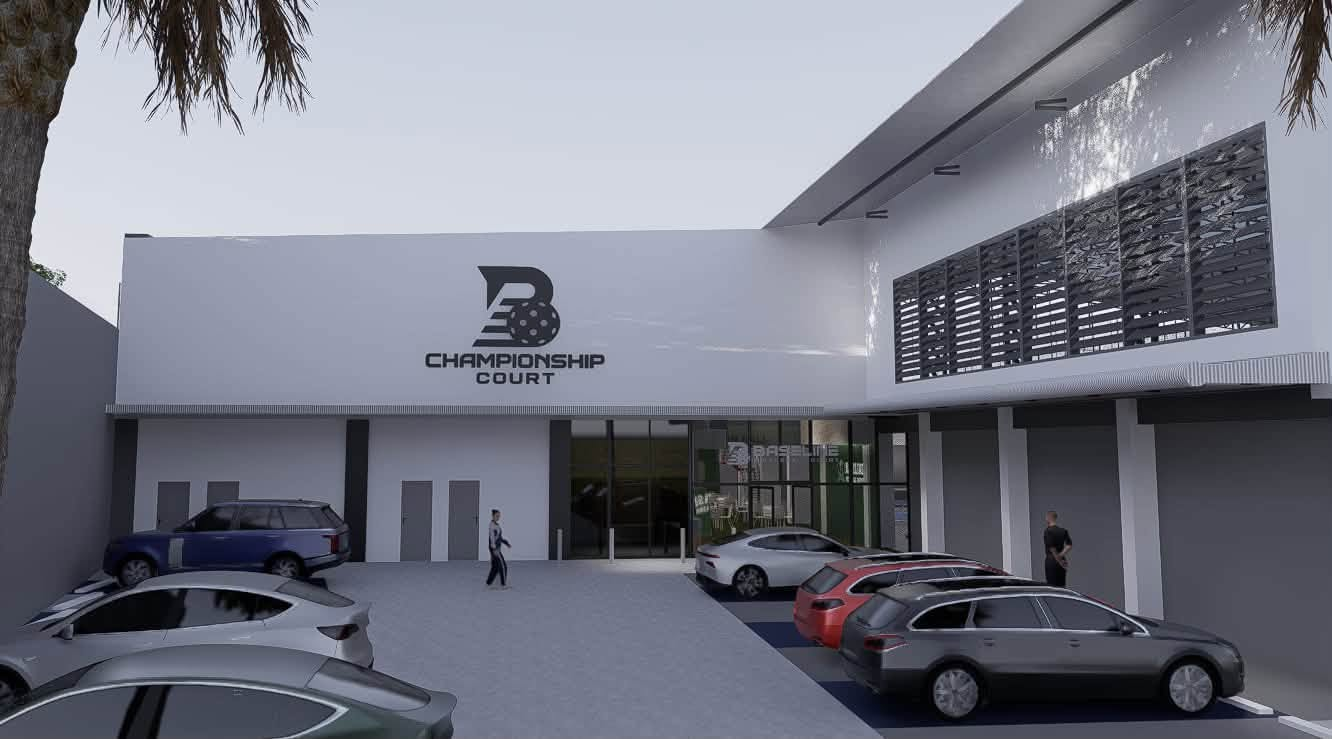 Baseline Championship Court entrance render